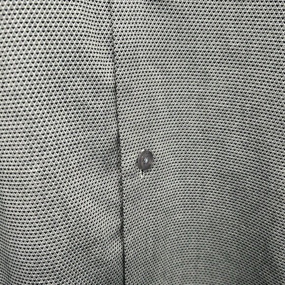 NWT Duchamp London Grey Textured Dot Dress Shirt, Size M - Picture 4 of 7